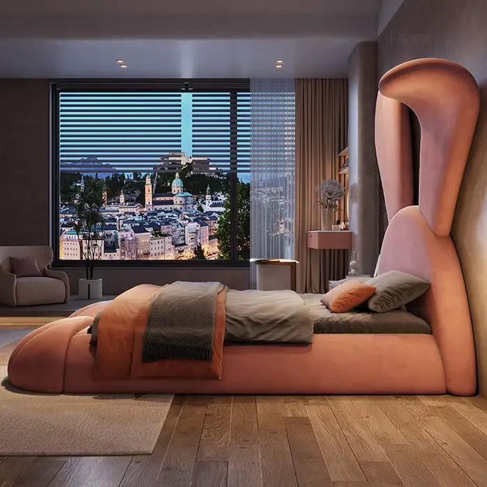 Queen Size lit Unique multifonction luxe filles dormir Design lit maquillage moderne Muebles Para dortoir meubles de maison