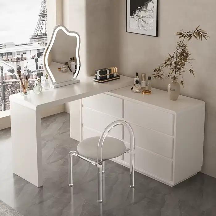 Avec tiroirs coiffeuse Design Style élégant vanité Table esthétique minimaliste Tocador De Maquillaje meubles De chambre