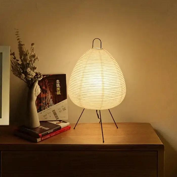 Design japonais Akari Noguchi Yong lampe de Table papier de riz lampe sur pied chambre décor à la maison étude salon Bar luminaires