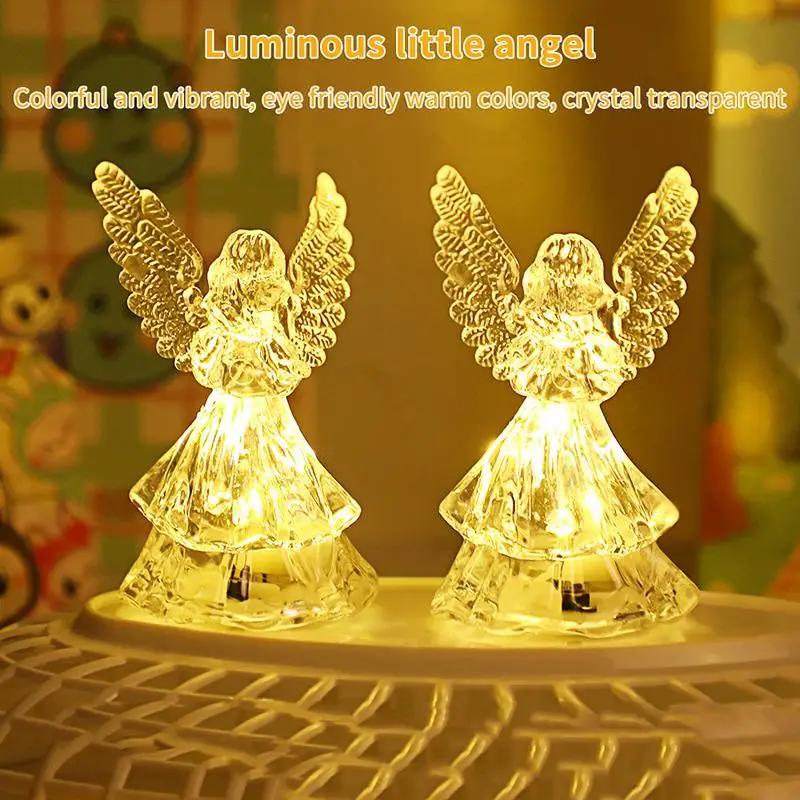 Lampe LED style nordique, figurines d'anges lumineuses, lampe de bureau colorée, décoration de chambre à coucher, lampe d'ange minimaliste pour salon