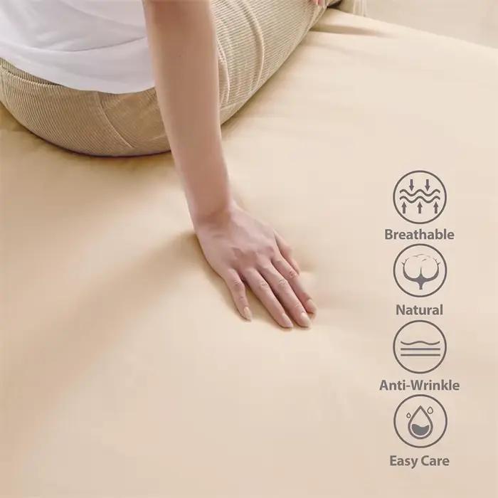 Drap-housse en coton égyptien ultra doux et confortable