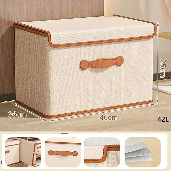 Boîte de rangement pour vêtements avec couvercle