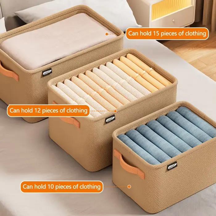 Armoire épaissir vêtements organisateur avec poignée pantalon pull