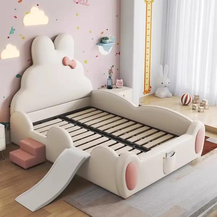 Lit en bois p*-150x200cm avec cadre intégral, pour chambre à coucher, disponible en tailles king size, twin, enfant, simple, avec fonction toboggan, tête de lit, mobilier de maison